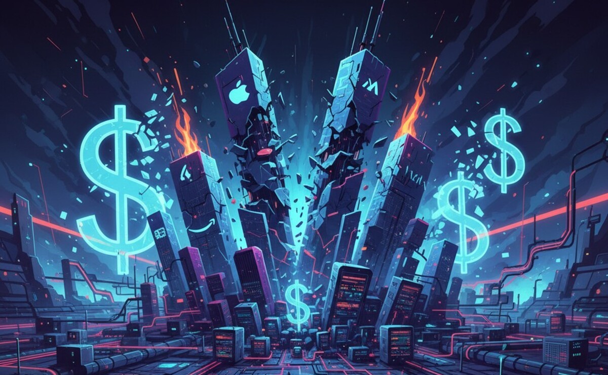 Big tech valutazioni in calo di 1 trilione di dollari tra spese record per l’intelligenza artificiale