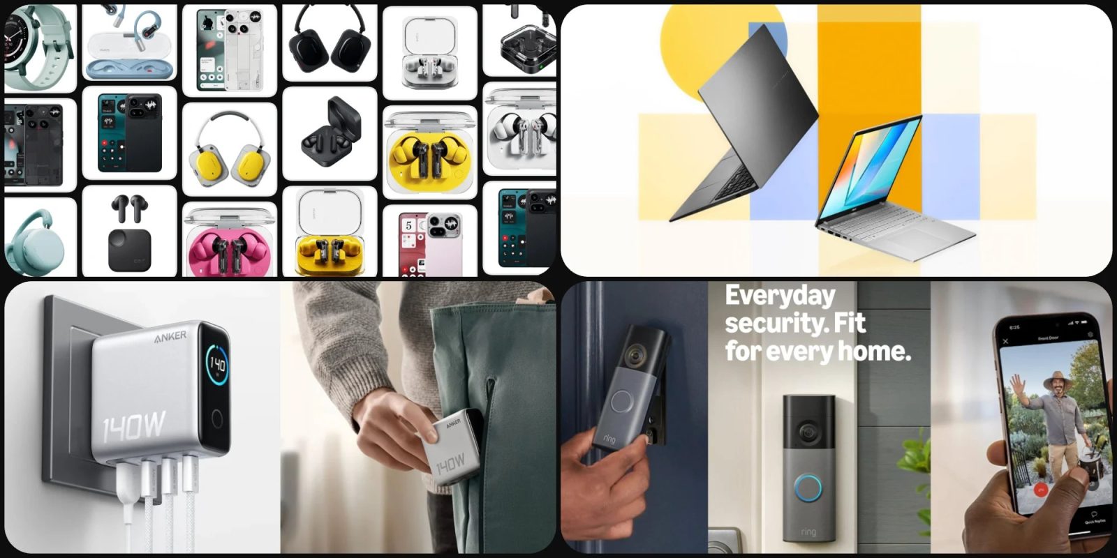 Offerte tech: nothing ear (3a) a 79 $, caricatore anker con display, ring battery doorbell a 40 $, z fold 8 scontato di 250 $ e pc copilot