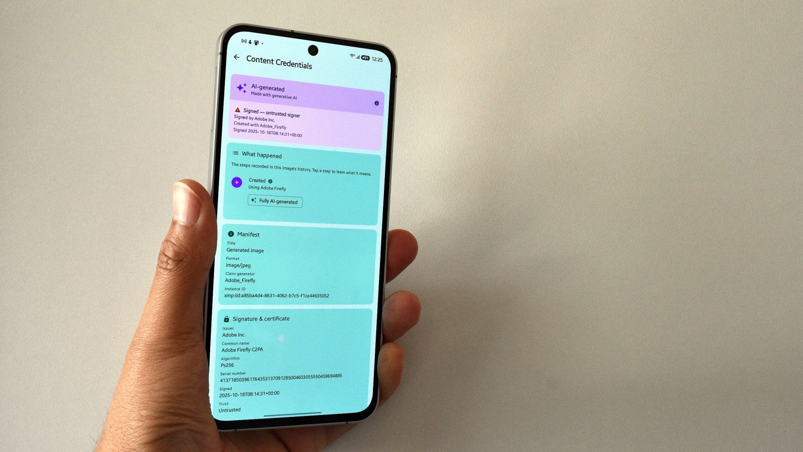 App android per riconoscere immagini e video reali creati dall’intelligenza artificiale
