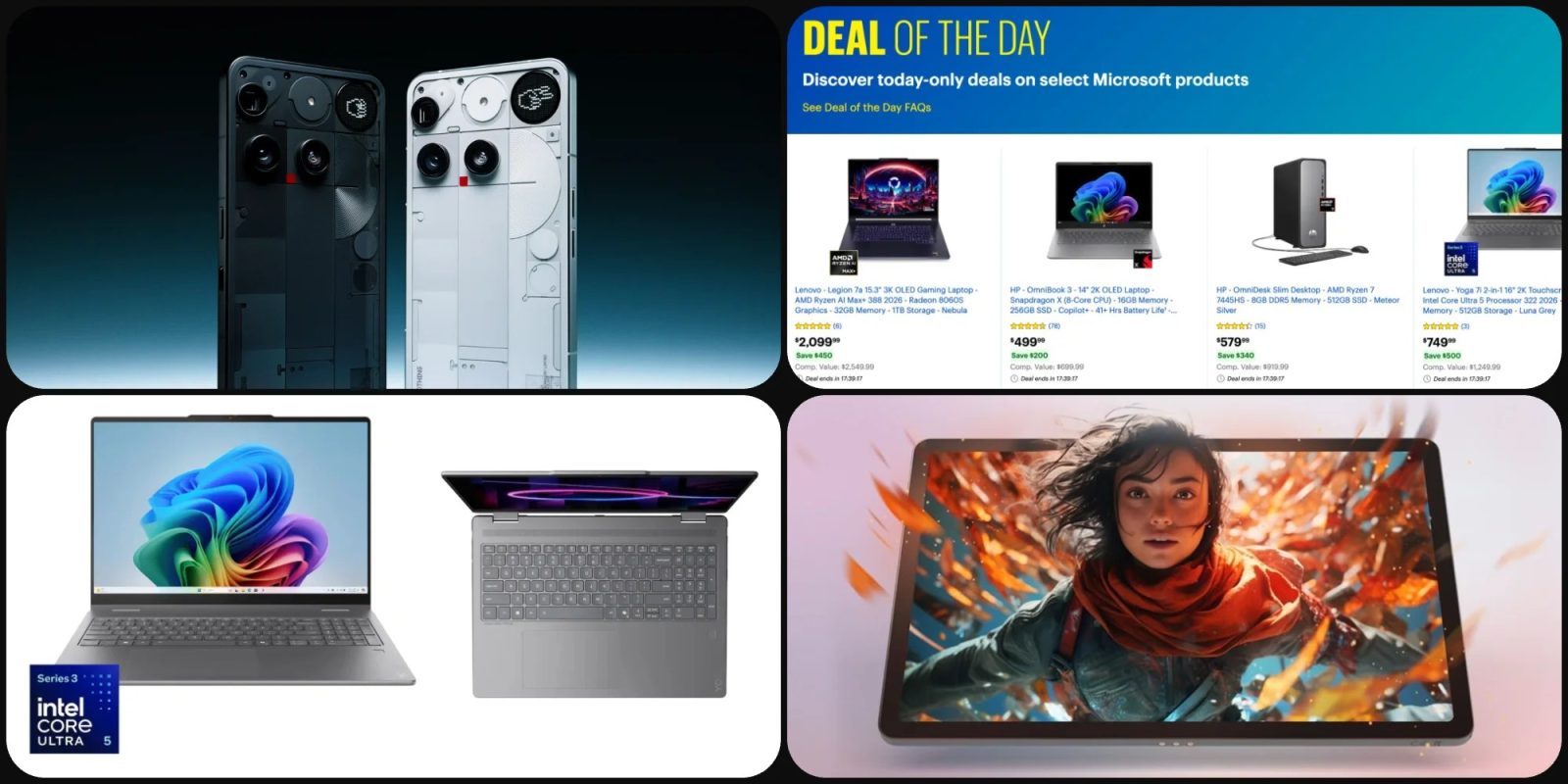 Offerte tecnologia: nothing phone (3) fino a 300 dollari di sconto, lenovo android idea tab a 142 dollari e laptop best buy fino a 500 dollari in meno