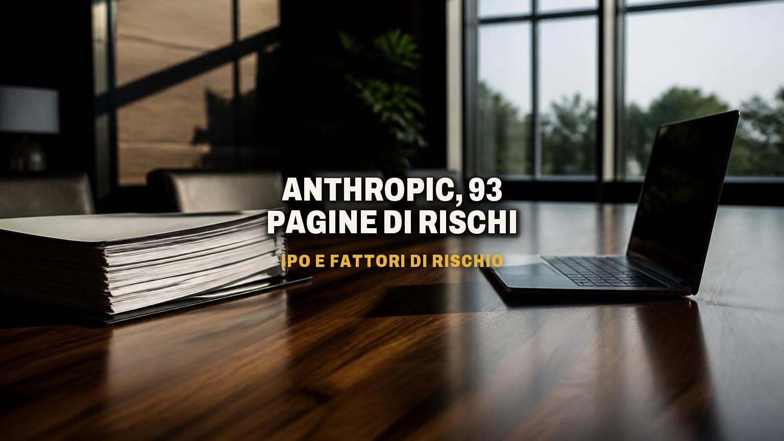 Anthropic verso l'IPO: 93 pagine di rischi, dall'AI che ricatta a quella «senziente»