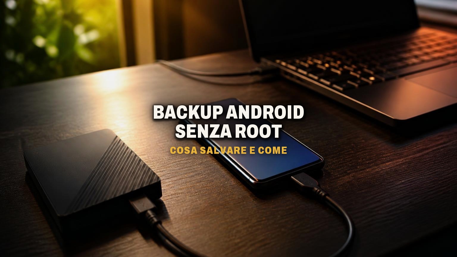 Backup completo del telefono Android senza root: cosa salvare e come