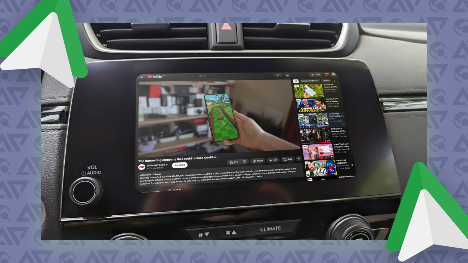 Streaming video su android auto: il trucco geniale per guardare video in auto