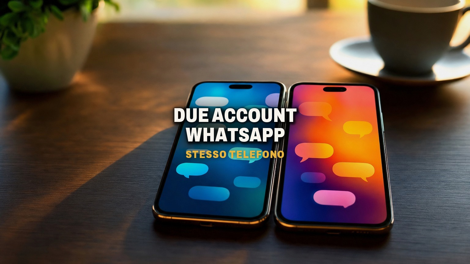 Due account WhatsApp sullo stesso telefono: come si fa