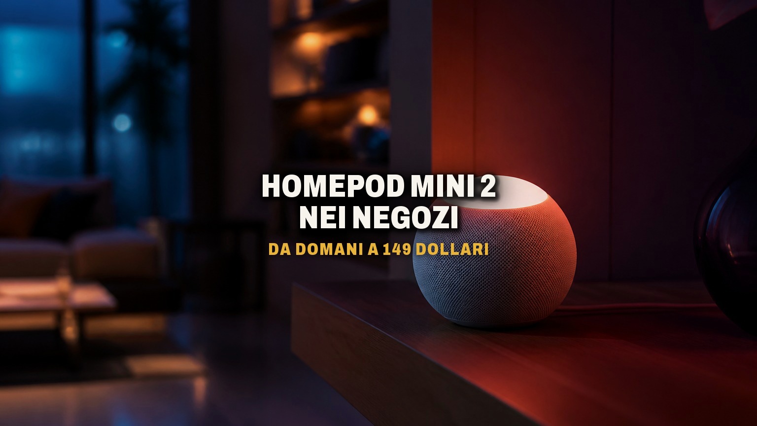 HomePod mini 2 nei negozi da domani: 149 dollari e Siri AI non al lancio