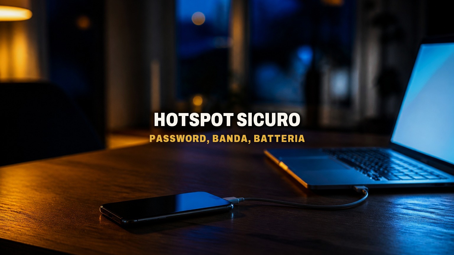 Hotspot sicuro: password, banda e batteria