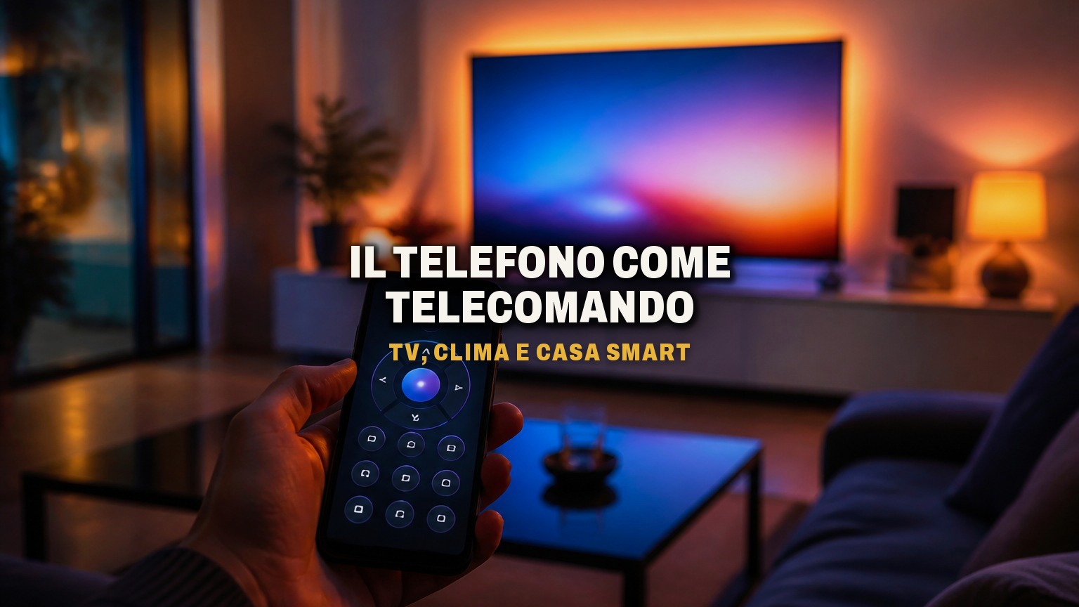 Il telefono come telecomando: TV, condizionatore e altro