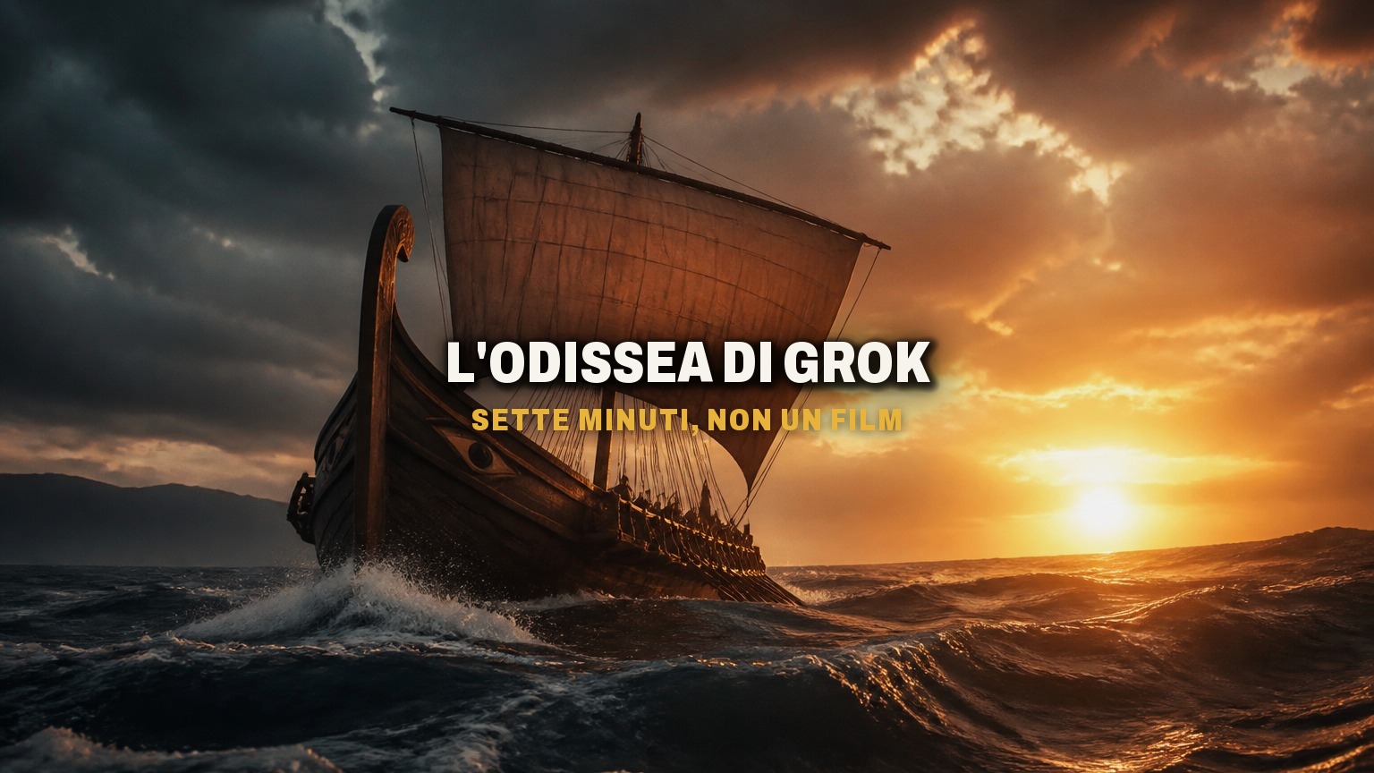 L'Odissea di Grok dura sette minuti: il primo episodio generato dall'AI