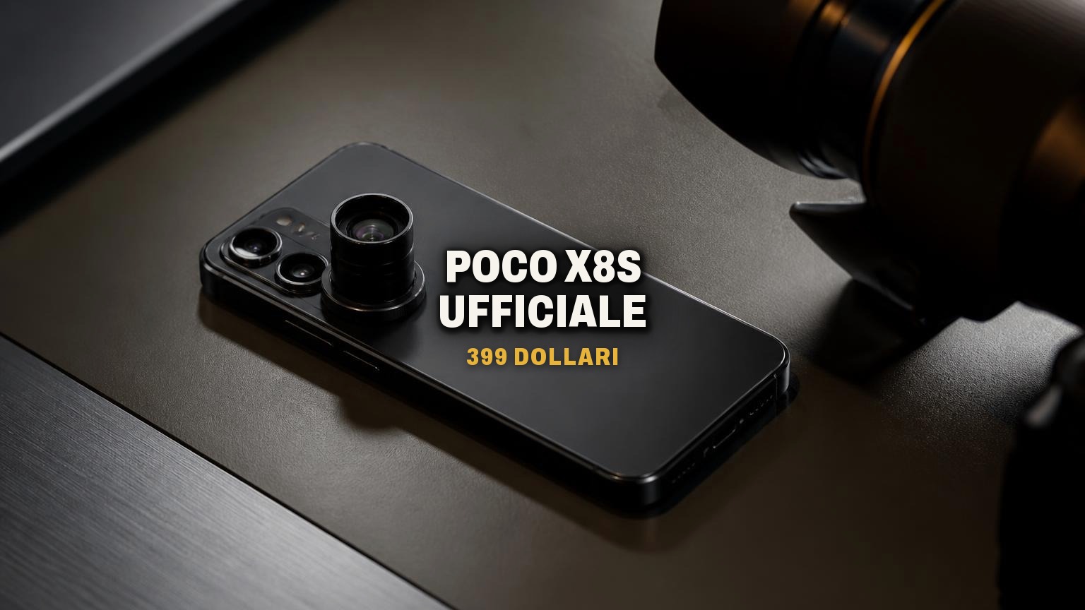 POCO X8s ufficiale: teleobiettivo da 50 MP a partire da 399 dollari