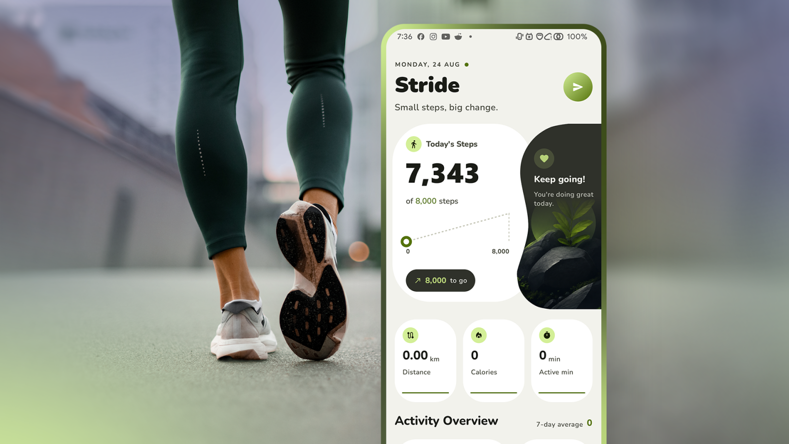 Stride al posto di google health: i piccoli suggerimenti che mi fanno davvero muovere